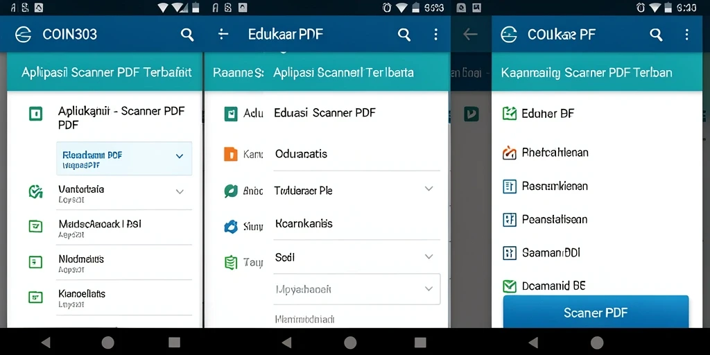 Antarmuka COIN303 yang intuitif untuk pemindaian PDF.