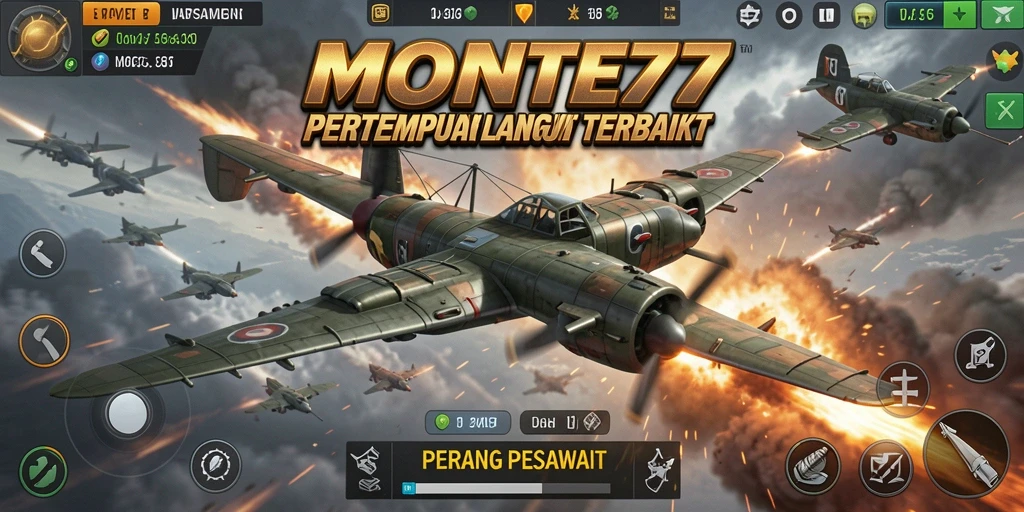 Antarmuka permainan MONTE77 yang menegangkan dan dinamis.