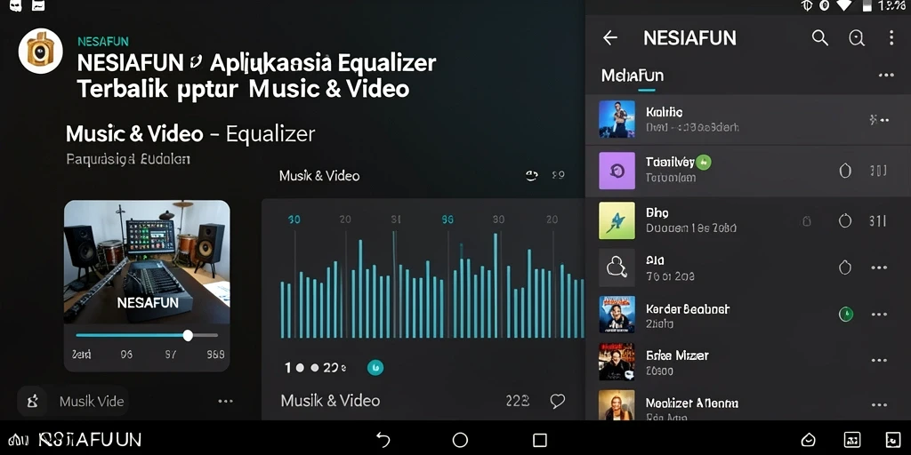 Antarmuka intuitif aplikasi Equalizer NESIAFUN