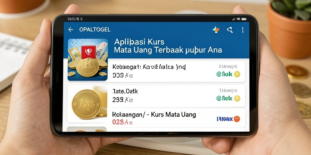 Antarmuka OPALTOGEL menampilkan nilai tukar mata uang secara jelas dan informatif.