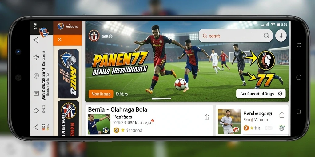 Tampilan antarmuka PANEN77 yang menarik dan informatif.