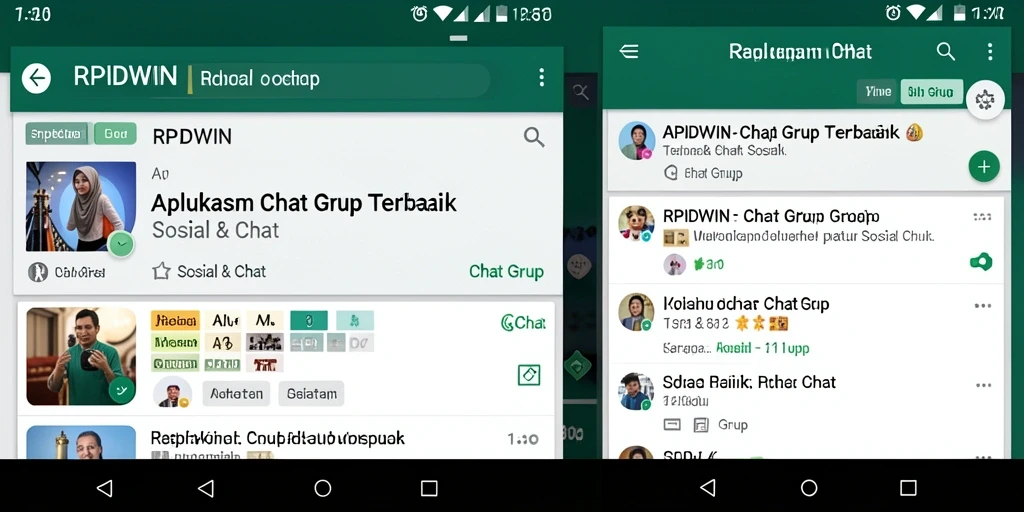Antarmuka RPIDWIN menampilkan fungsi Chat Grup yang interaktif.