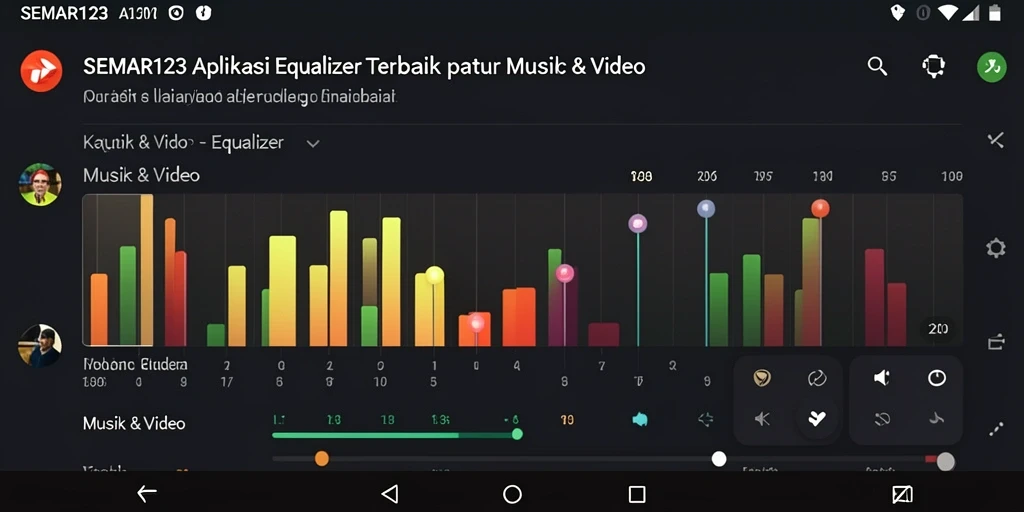 Tampilan antarmuka SEMAR123 yang mudah digunakan dengan fungsionalitas Equalizer.